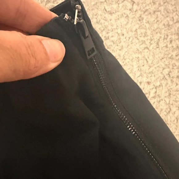 EVERLANE The Side-Zip Stretch Cotton Pants size 2 Black Trousers Comfort Quality - Picture 16 of 16